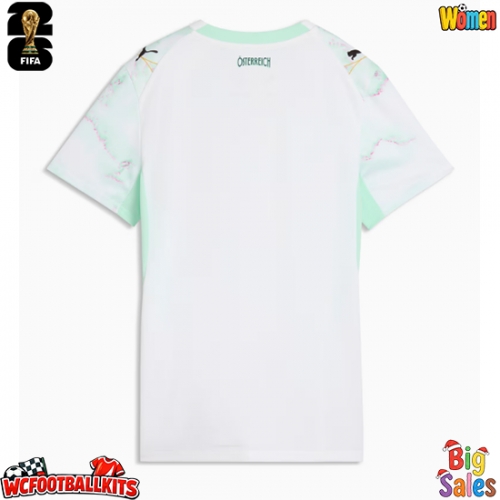 Austria Replica Away Stadium Shirt for Women World Cup 2026 Short Sleeve